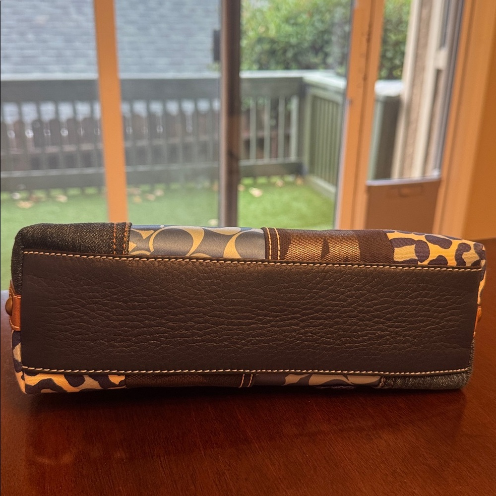 NWOT Coach Floral Small Denim Patchwork Purse $498 - NO CALLOUTS - Picture 12 of 12